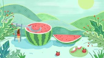 姐姐吃瓜绘画,绘画描绘瓜界风云  第3张